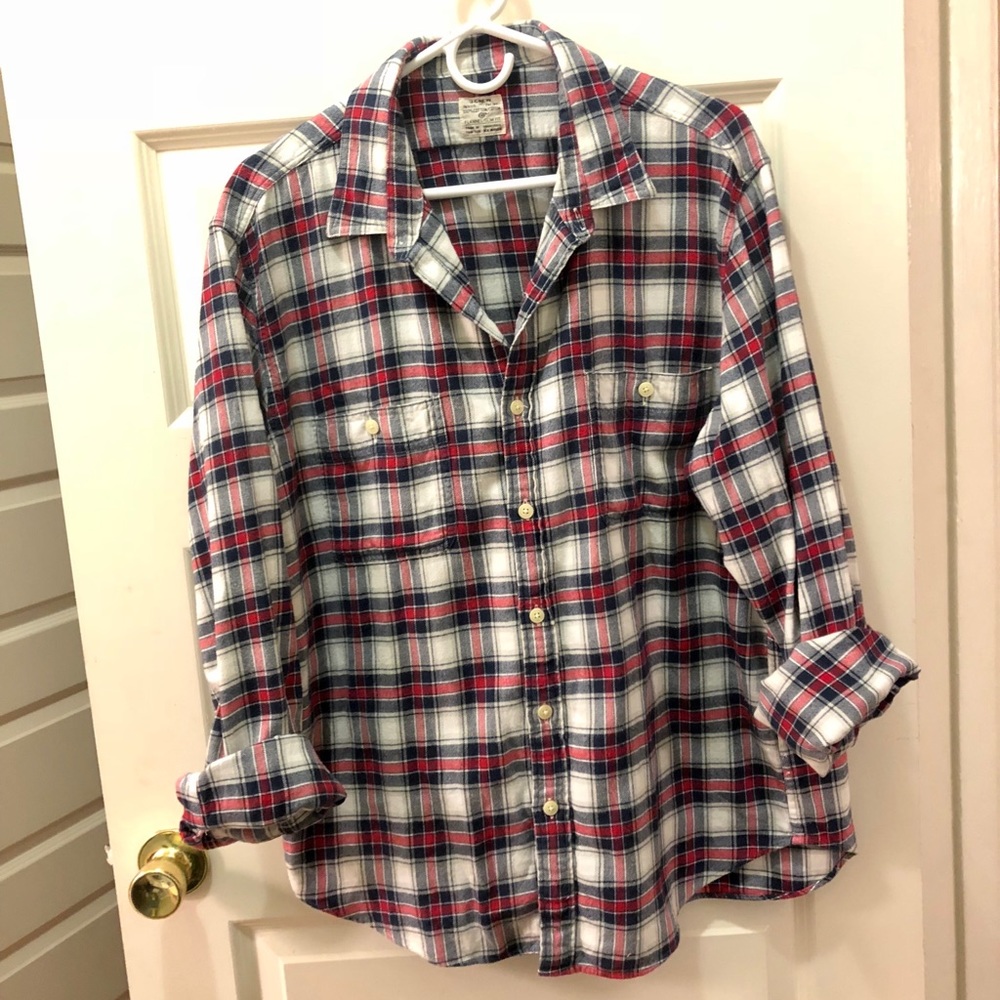 Men’s Flannel J.Crew Shirt Slim Fit XL in EUC